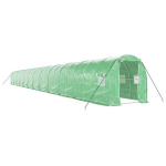 vidaXL kasvuhoone terasraamiga, roheline, 48 m&sup2;, 24x2x2 m