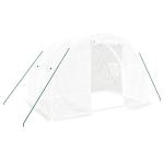 vidaXL kasvuhoone terasraamiga, valge, 6 m&sup2;, 3x2x2 m