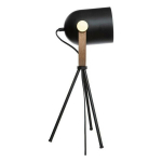 Lampe tr&eacute;pied "Bil" noir H45cm - Atmosphera cr&eacute;ateur d'int&eacute;rieur