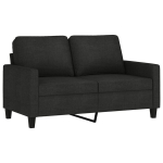 vidaXL 2-kohaline diivan, must, 120 cm, kangas