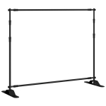 vidaXL taustaraamid 2 tk, must, 254x243 cm, teras