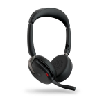 GN Jabra Jabra Evolve2 65 Flex MS Stereo - pehmeadset - On-Ear - Bluetooth - juhtmevaba - aktiivne m&uuml;rasummutamine - USB-C