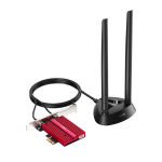 WiFi 6E adapter - Cudy - WE4000 - AX5400 - Bluetooth 5.3 - Kolme sagedust