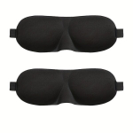 3D silmamask unisex, must, 2 tk