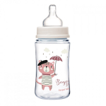 Laia kaelaga pudel Canpol Babies, 240 ml, 0 kuud+