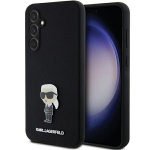 Karl Lagerfeldi silikoonist Ikonik Metal Pin kaitse&uuml;mbris Samsung Galaxy S23 FE - must