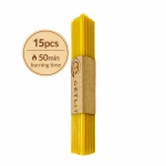 Peenikesed naturaalsest mesilasvahast k&uuml;&uuml;nlad, 15 tk, 17 cm