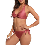 Bikiinid naistele Halcurt, punane