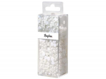 Litrid Rayher valge 80g+klaashelmed+traat 0.3mm 50m
