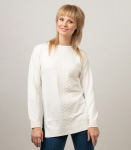 Maglia naiste džemper 822819 01, valge, XL