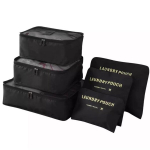 Komplekti ja riidekapi (6 tk) reisikorraldajate komplekt - must