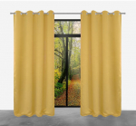 Pimendavad valmis kardinad ARCTIC silmustega, 140x250, ZARP-07 Sinep