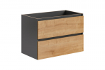 Vannitoa kapp Comad Monaco Grey Oak 821 - FSC, pruun/hall
