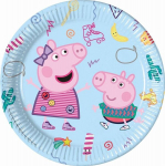 Pabertaldrikud "Peppa Pig - party" 23 cm, 8 tk