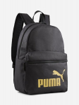 Puma seljakott PHASE, must-kuld
