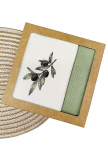 K&ouml;&ouml;gir&auml;tikute komplekt Olives, roheline/valge