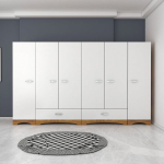 Kapp F4, valge/pruun