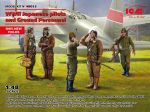 Liimitav mudel ICM 48053 WWII Japanese pilots and Ground Personnel 1/48