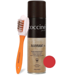 V&auml;rvitaastus sprei nubukile ja seemisnahale Coccine Nano Ravvivant, 250 ml (punane) + Seemisnaha ja nubuki hari