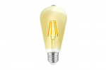 Pirn LED, ST64, E27, 4W, 300Lm, 3000K, Filament Vintage, 220-240V, 360&deg;