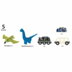 Brio Aku dinožera - električni vlak - dinosaurus uključen - za drvenu željezničku stazu - Od 3 godine - Brio svijet - 36096