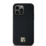 DKNY nahkapatterniga metallist logo "MagSafe" kaitse&uuml;mbris Samsung Galaxy S24 Ultra jaoks &ndash; must