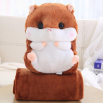 Hamstri mustriga padi tekiga, pruun