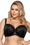 Naiste rinnahoidja Gorsenia K425 Casablanca, must