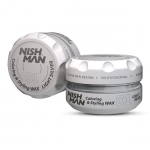 Juuksekujundusvaha Nishman Coloring & Styling Wax C1 Light Silver meestele, 100 ml, 100 ml