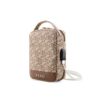 Guess Torba GUHBHGCFSEW Organizer brązowy|brown GCube Stripe GUHBHGCFSEW