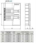 SRp-12 sisseehitatud jaotuskilp (N+PE) 1x12