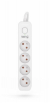 HSK DATA Kerg M02392 4 Maandatud pistikupesa - 3,0m vooluriba 3x1mm2 kaabliga 10A