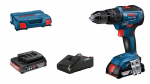 Bosch Professional GSB 18V-55 percussion drill + 2 batteries 2.0Ah + charger GAL 18V-40