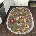 Kilimas (160 x 230) Mu176 - Coffee (Oval)