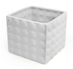 Keraamiline lillepott valge 15 cm