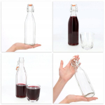 Oliivimahla korgiga klaaspudel 500ml 6 tk