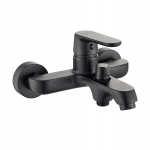 Vannitoa seinale kinnitatav kraan must Dima