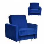 Alicja kokkupandav tugitool magamiseks koos konteineriga Family Furniture sinine