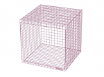 Kohvilaud Loft24 Wire Cubic, roosa