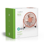 Nedis Metal Mini Fan 10cm - USB powered Vintage Pink