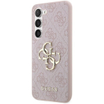 Guess PU 4G Metal Logo Case for Samsung Galaxy A55 5G Pink
