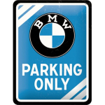 Metallplaat 15x20cm /Nostalgic Art/ BMW Parking only