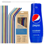 SodaStream Pepsi siirup + SpinelSoda metallist k&otilde;rred x10