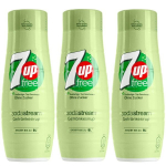 3x SodaStream 7UP Free Zero Sugar siirup