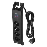 Pikendusjuhe &uuml;lepingekaitsega Emos 4 pesa 3680W IP20 2 m, must