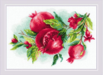 Ristpistekomplekt Juicy Pomegranate 30x21 RIOL2175