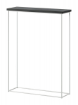 Konsoollaud ADRK Furniture Sili, valge/must