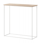 Konsoollaud ADRK Furniture Milan, valge/pruun