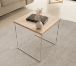 Kohvilaud Furniture Adina, valge/pruun