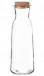 1L klaasist karahvin koos korgiga limonaadimahla jaoks kaasaegne